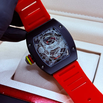 RM 088 black with Red strap