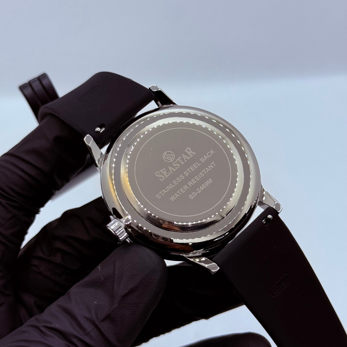 Ferrari wheel  orange silicon strap