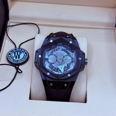 Hublot Mafia diamond cut  full black