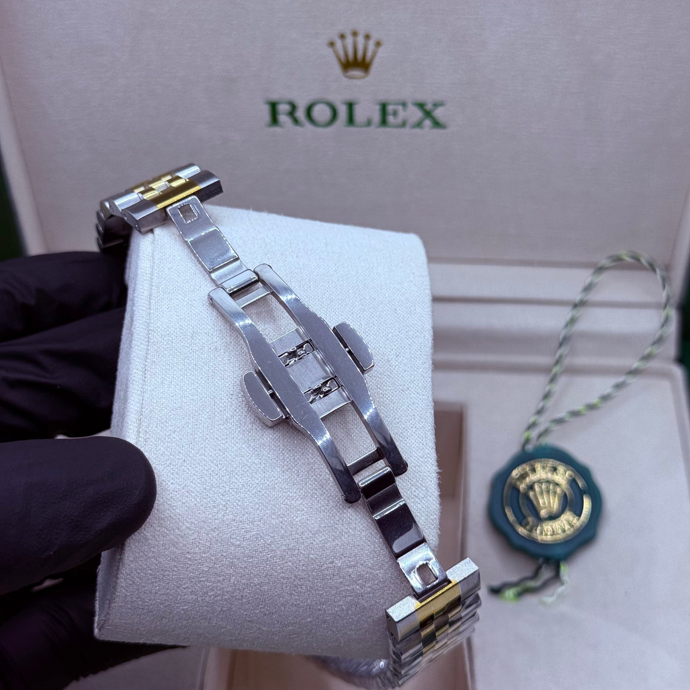 Rolex automatic movement truetone  with green dial