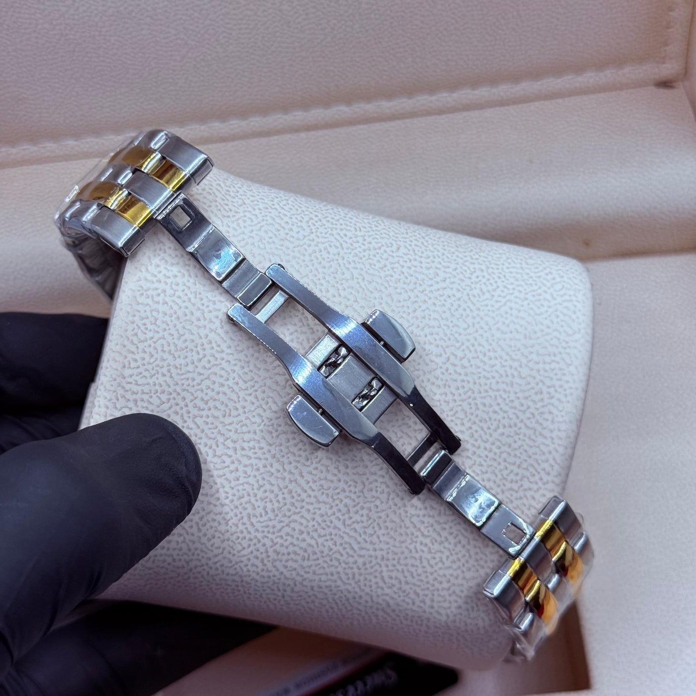 Dual time watch truetone  with blue   dial