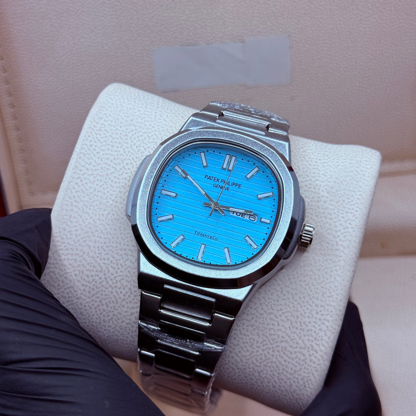 Patek philip silver with tifny  dial