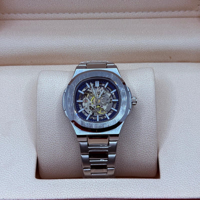 PP style automatic silver with blue scelton