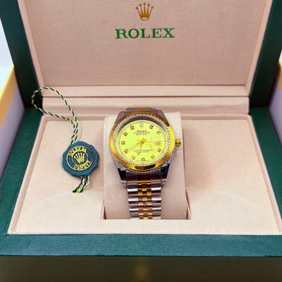 Rolex automatic movement truetone  with golden dial