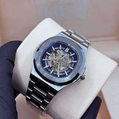 PP style automatic silver with blue scelton