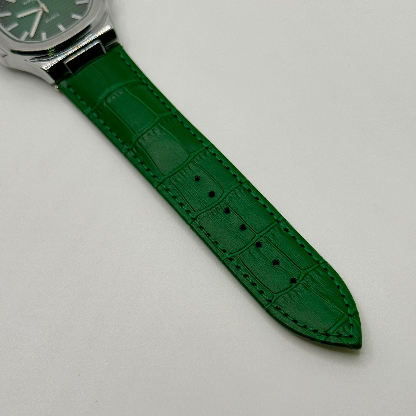 MARTIN green dial with green leather strap watch