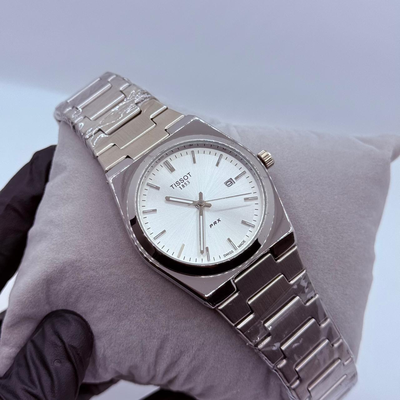 Tissot Prx 1853 silver with white dail