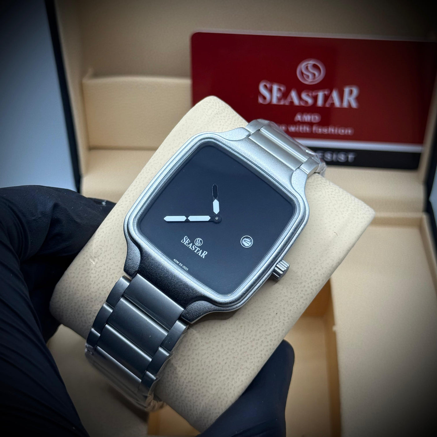 Rado Style SeaStar Slim Silver with Black Dial