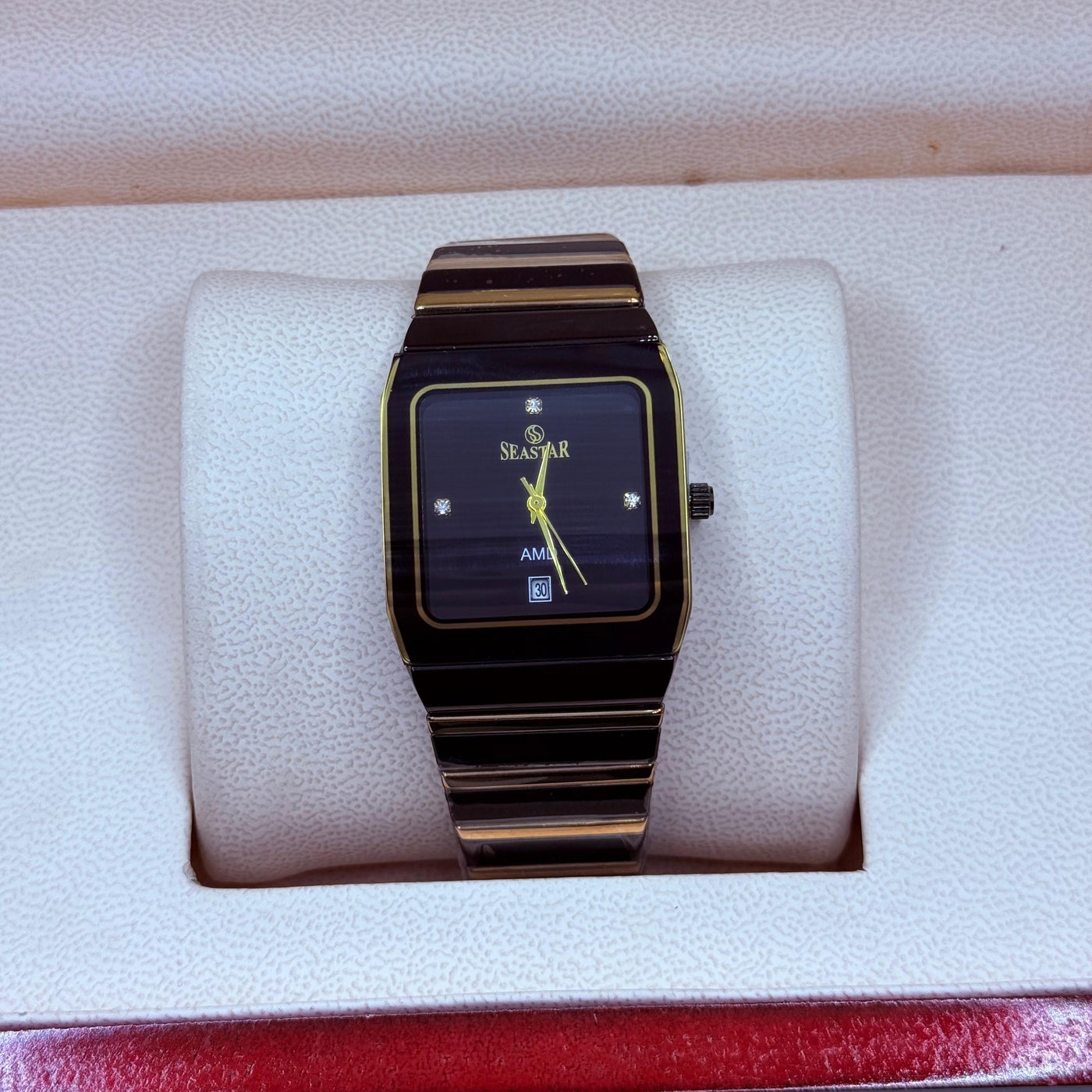 Rado style seastar watch Golden With Black Dial