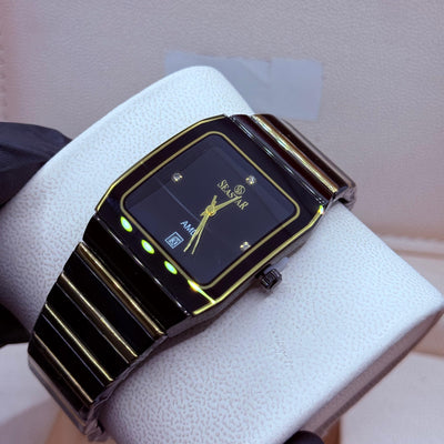 Rado style seastar watch Golden With Black Dial